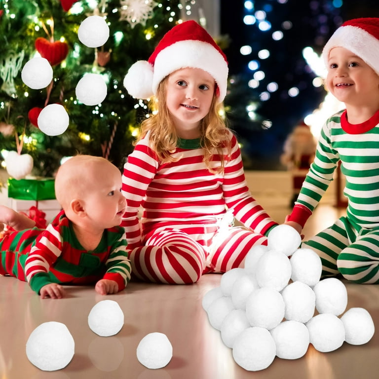 Holloyiver 50 PCS Indoor Snowball Fight Set, Parent-Child Interaction Snowball  Fights, 1.96 Inch Christmas Winter Holiday Realistic Fake Snow Toys for  Indoor and Outdoor Snow Fight or Toss Game - Walmart.com