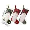 thumbnail image 2 of Bearachild calcetín de Navidad para colgar en la ventana de la chimenea, bolsa de regalo de Navidad para sala de estar, dormitorio, calcetín de Kits de decoración para fiestas Rojo Bearachild HA069076-02, 2 of 6