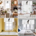 thumbnail image 5 of Cow Sitting on The Toilet Thinking Valance Curtain Abstract Funny Animal Window Valances Rod Pocket Short Curtains Window Treatments for Kitchen Bedroom Bathroom Laundry 42" x 12", 5 of 9