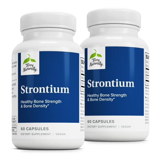 Terry Naturally Strontium - 60 Capsules (Pack of 2)