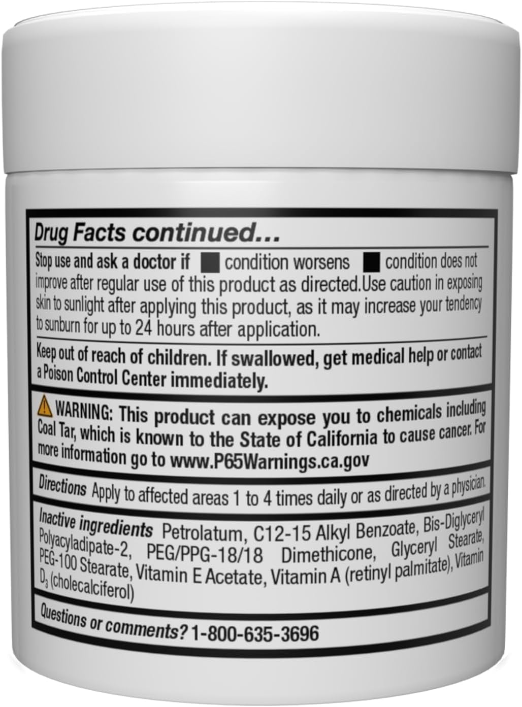 MG217 Multi Symptom Relief 2% Coal Tar Medicated Psoriasis Ointment oz Jar, 4 Oz
