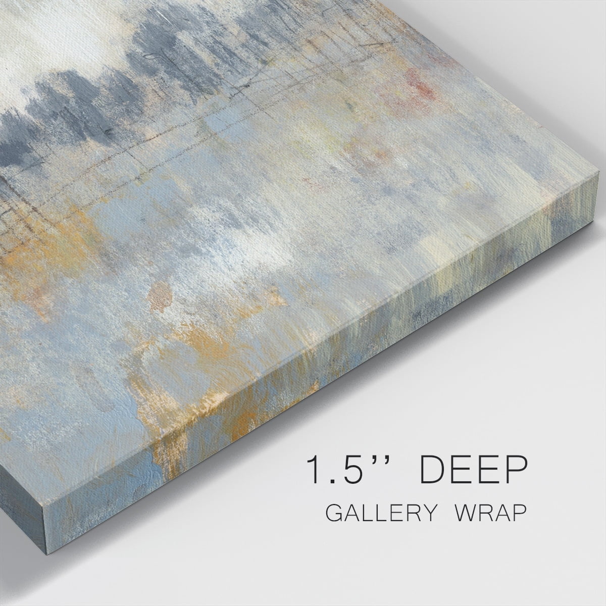 Wexford Home Cool Grey Horizon II-Premium Gallery Wrapped Canvas, 16" x 16" - Ready to Hang