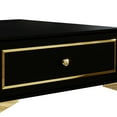 thumbnail image 4 of Castle Place Glam Coffee Table with Storage, Black, 4 of 8