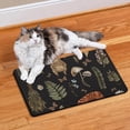 thumbnail image 2 of Woodland Mushroom Dog Feeding Mat - Absorbent Waterproof Pet Food Pad - Non-Slip Rubber Bottom - Aesthetic Fungi Design - Easy Clean Spill Catcher for Floors 12"X19", 2 of 5