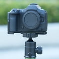 thumbnail image 3 of Camera L Bracket, Sturdy L Bracket Tripod Mount Plate Wearproof Anti Scratch Silicone Pads with 1/4in and 3/8in Holes for R52 R5II, 3 of 7