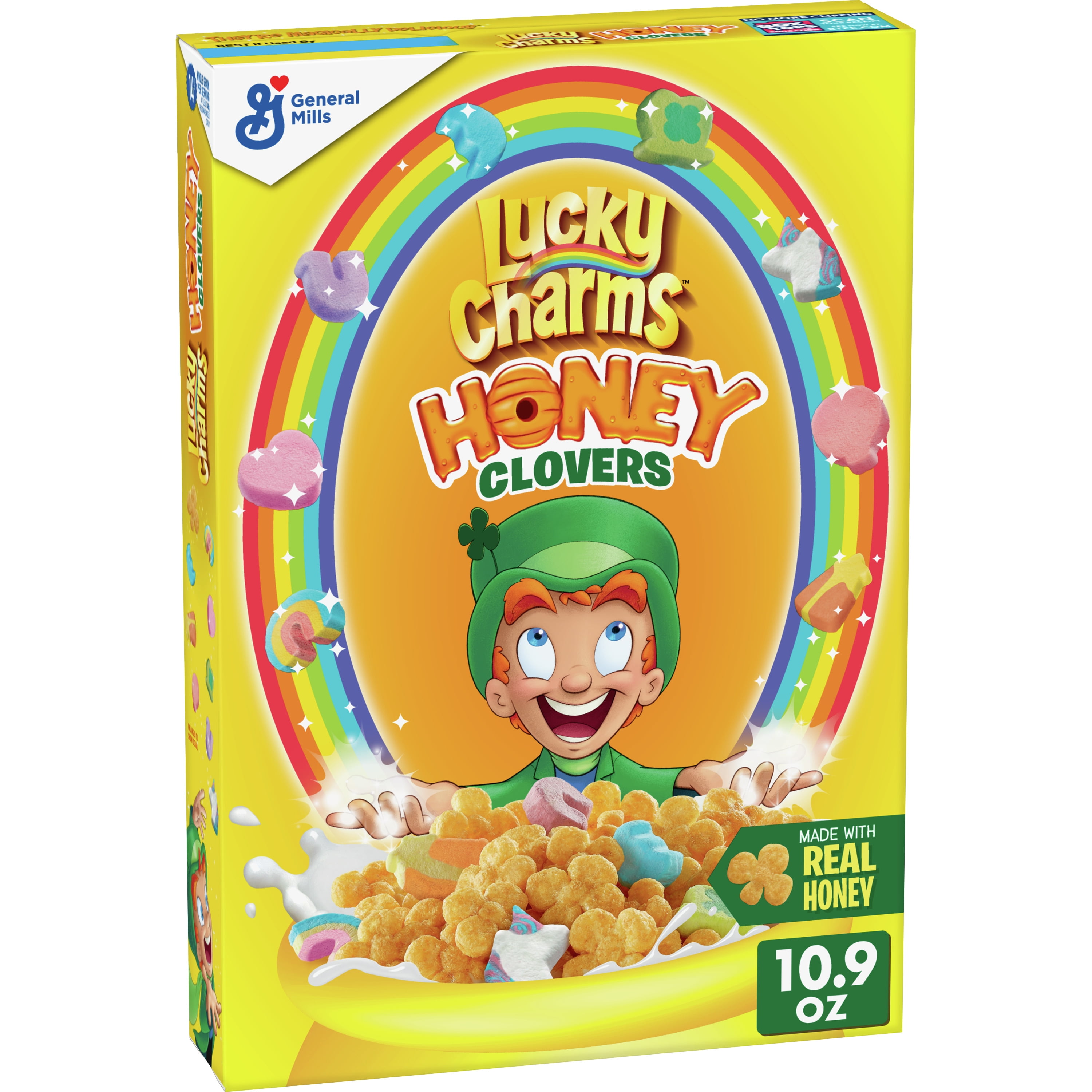 Lucky Charms Honey Clovers Breakfast Cereal, 10.9 oz