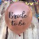 thumbnail image 2 of Juego de globos Bride to Be en oro rosa, 12 unidades con forma de corazón en forma de estrella, 2 of 2