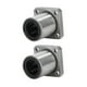 thumbnail image 2 of 2 uds rodamientos lineales de bolas de brida cuadrada movimiento lineal 20mm diámetro del orificio 32mm OD 42mm L LMK20UU, 2 of 5