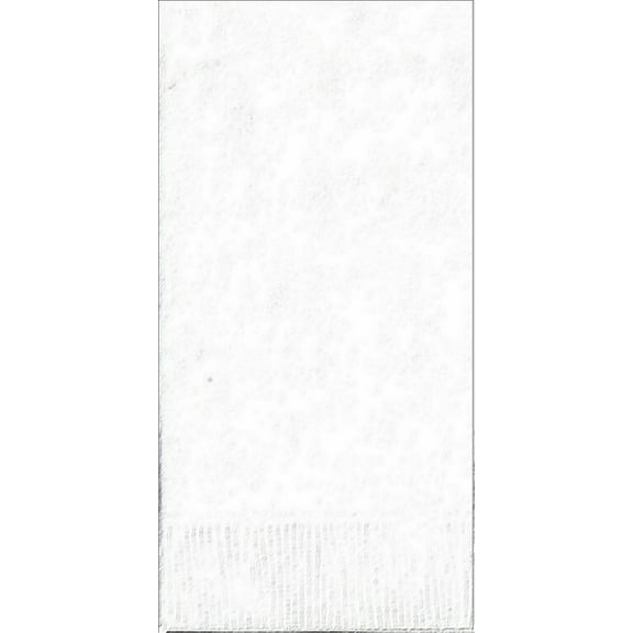 50 Plain Solid Colors Dinner Hand Towel Napkins Paper - White
