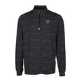 thumbnail image 2 of Men's Cutter & Buck Black Washington Huskies Traverse Camo Print Stretch Quarter-Zip Pullover Top, 2 of 3