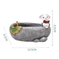thumbnail image 2 of Cute Cartoon Flower Pot Animal Shaped Resin Garden Flower Pot Home Decor Planter Pot A5, 2 of 6