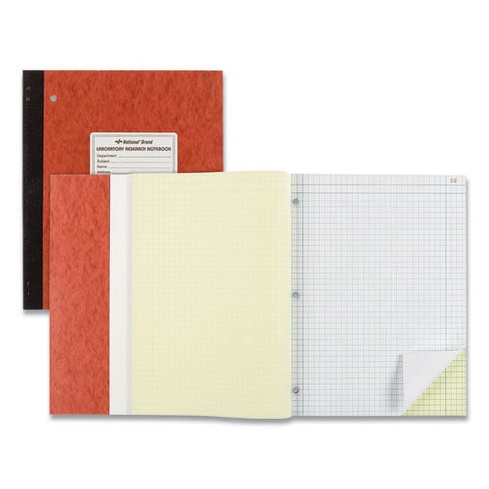 Duplicate Laboratory Notebooks, Quadrille Rule Sets, Brown Cover, 11 X 9.25, 100 Two-Sheet Sets | Bundle of 2 Each