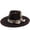 Z9-Black, variant on Big Wide Brim Boho Western Hat for Women and Men - Felt Rancher Fedora Panama Hat with 4 inches Flat Brim Cowboy Hat