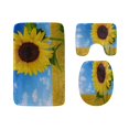 thumbnail image 1 of ABPHQTO Girasol amarillo de colores brillantes Juego de alfombras de baño de 3 piezas Alfombra de baño Alfombra de contorno y tapa de inodoro ABPHQTO  Cont-CHAPPLE-23366, 1 of 2