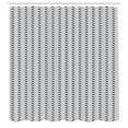 thumbnail image 2 of Ambesonne Geometric Shower Curtain, Dimensional Wavy Stripes, 69"Wx84"L, Charcoal Grey White, 2 of 4