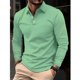 thumbnail image 5 of pstuiky Camisas casuales de manga larga para hombre, Camisa blusa de manga larga con cuello alto y botones estilo casual a la moda para hombre camisetas de hombre s, 5 of 5