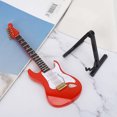 thumbnail image 3 of Ornament Gift Miniature Red Guitar Crafts, Electric Guitar Model, for Children, 3 of 7
