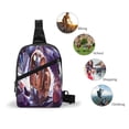 thumbnail image 5 of Lsque The Binding of Isaac Pattern Chest Package – Foldable Waterproof Chest Bag with Adjustable Shoulder Strap, Double Zipper Compartments & D-Buckle Design, 5 of 7
