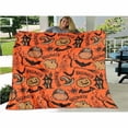 thumbnail image 6 of Fleece Blanket Polyester, Blanket 1X Halloween Blanket (Multi-color-One Size), 6 of 7