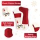 thumbnail image 4 of Juego de 4 medias navideñas, grandes decoraciones navideñas para festivales, adornos navideños clásicos personalizados para Navidad, fiesta, hogar, Nochebuena, 4 of 5
