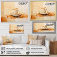 thumbnail image 4 of Designart "Minimalist Nuts Cup In Orange And Beige II" Nuts Wall Art Prints, 4 of 7