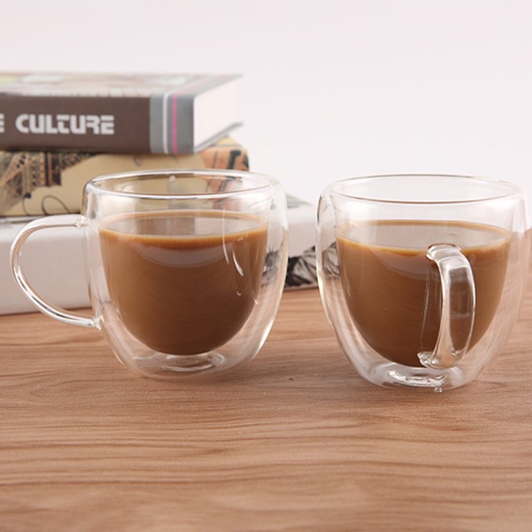 New Fashion Double Wall Insulated Espresso Cups Set Of 4, 80ml Capacity For  Tea, Latte, Coffee, Whiskey Glass Borosilicate Glass Drinkware From Bgfd34,  $36.98