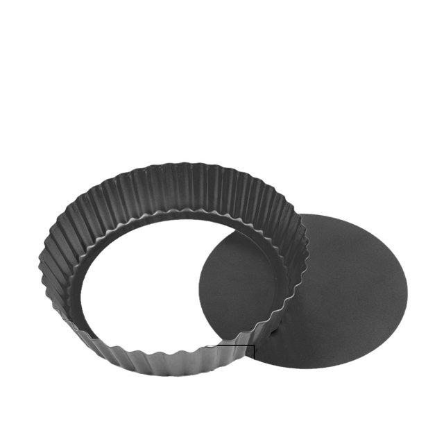 Molde para tartas resistente antiadherente con fondo extraíble, moldes con fondo suelto extraíbles, molde para tartas (bandeja de 24 cm y 9 pulgadas)