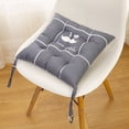 thumbnail image 2 of Nvzi Chair Cushion Memory Foam Pads Tufted Slip Non Skid Rubber Back Seat Cover, 1 Pack, Crown case, 2 of 5