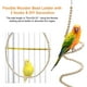 thumbnail image 4 of Juguetes para loros JanHm 7 piezas jaula para pájaros de coco natural con escalera columpio colgante hamaca para escalar escalera giratoria, 4 of 5