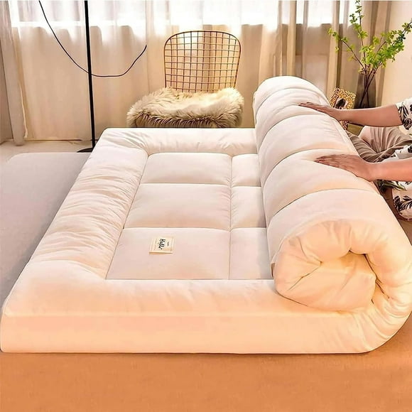 Japanese floor mattress, foldable futon, breathable folding floor bed, adult camping mattress, thickened tatami portable sleeping mat