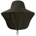 thumbnail image 1 of Chapeau de Soleil Grand Bord avec Rabat de Cou pour Voyage Camping Randonnée Bateau, 1 of 7