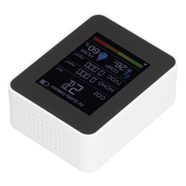 Monitor de calidad del aire, sensor infrarrojo ZNAZ2CO3 5 detector de dióxido de carbono probador de temperatura y humedad eficiencia maximizada
