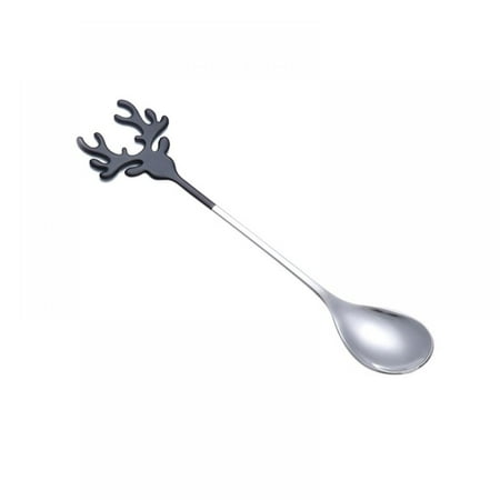 

Creative Stainless Steel Gold Elk Coffee Spoon Tableware Dessert Spoons Stirring Mixing Sugar Stir Ice Cream Cake Teaspoon
