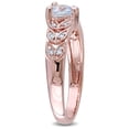 thumbnail image 3 of Everly Women's Aquamarine Rose Gold Plated Ring, 3 of 6