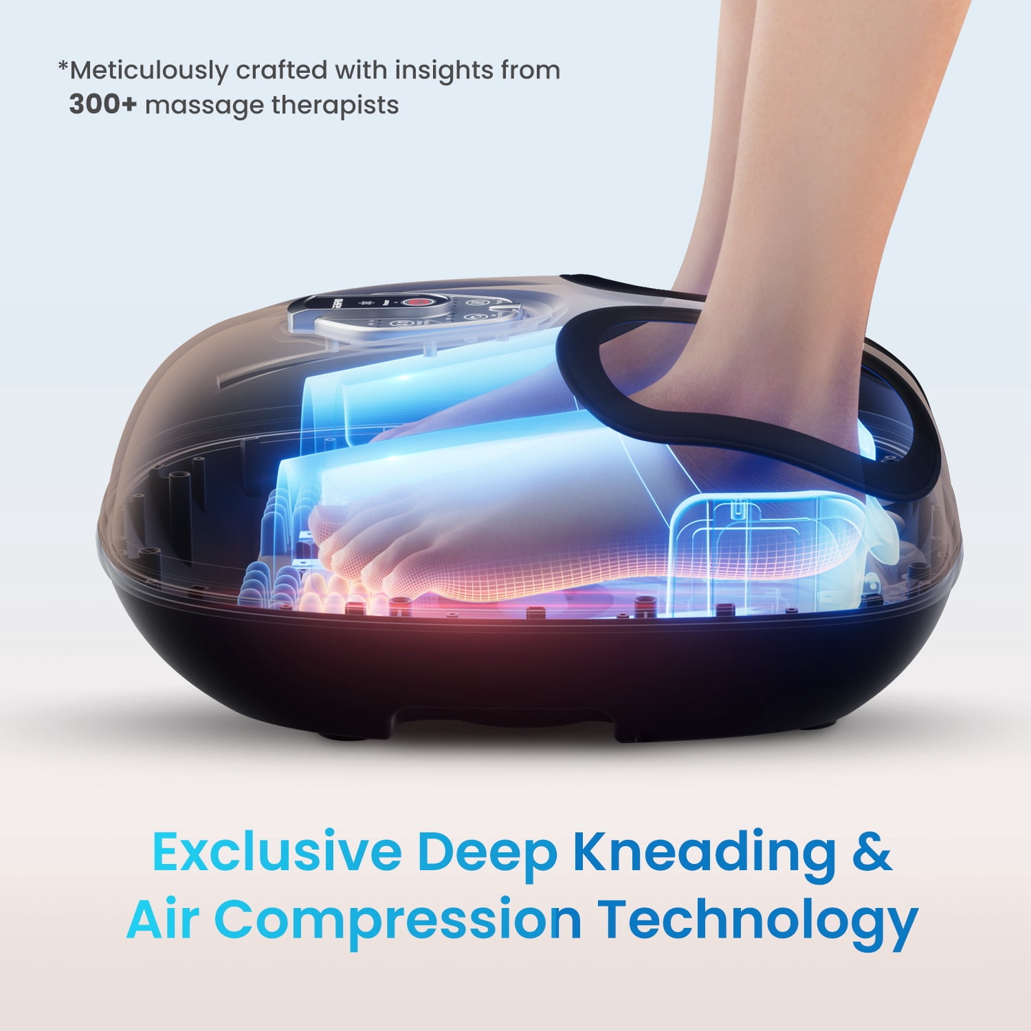 RENPHO Foot Massager Machine with Heat [2026 Upgraded], Shiatsu Foot Massager for Plantar Fasciitis, Gift for Women Men Mom Dad, FSA Eligible HSA Store Eligible, Brown