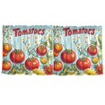 thumbnail image 7 of Yayeee Kitchen Curtains Tier Set of 2 Light Filtering 57"x24" Over Sink Window Panels, Blue Tomatoes, 7 of 7