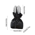 thumbnail image 3 of Rabbits Ear Satin Candy Drawstring Bag Easter Bunny Gift Bag Wedding Favors Bag Bridesmaid Gift Bag, 3 of 6