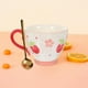 thumbnail image 4 of 1 juego de taza de cerámica con cuchara, taza de cereales, taza de café, taza de desayuno, taza de café, 4 of 8