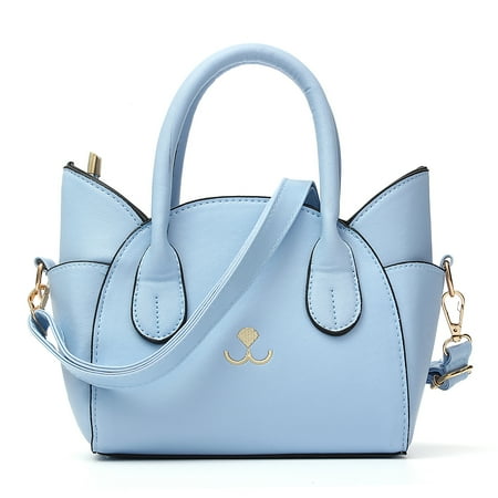 New Shoulder Bag Handbag Crossbody Bag,Cat Face PU Leather Cute Simple For Women