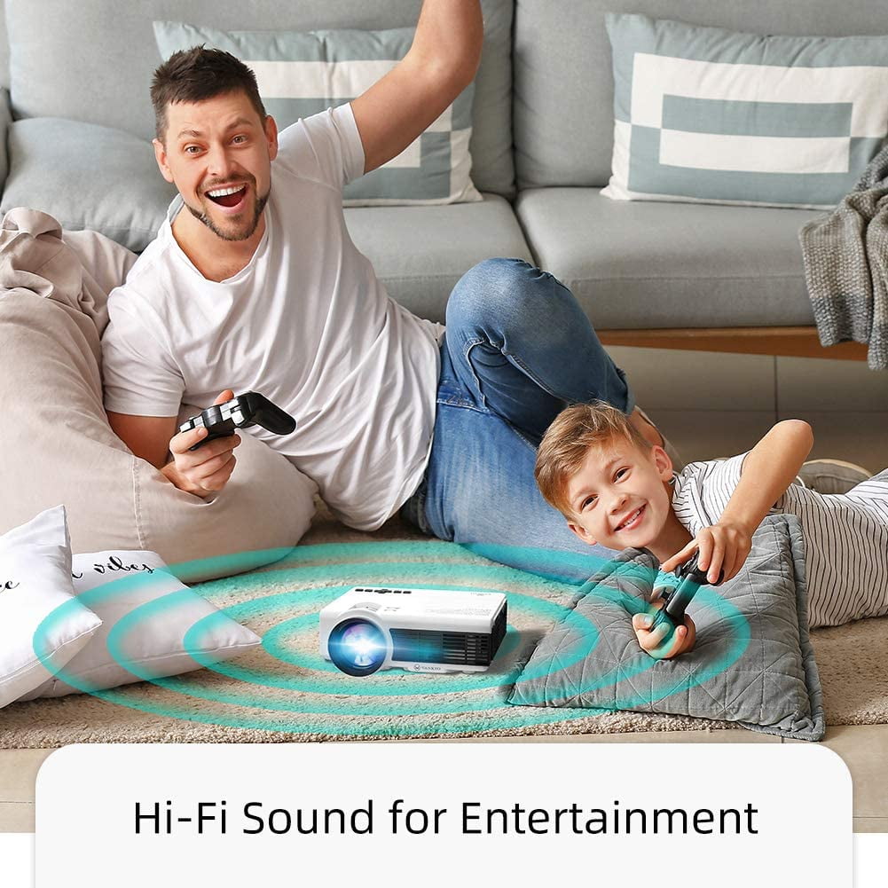 VANKYO Leisure 3W Mini Projector with Synchronize Smartphone Screen,  Portable WiFi Projector Supports 1080P for iOS/Android Devices, Compatible with TV Stick, PS4, HDMI