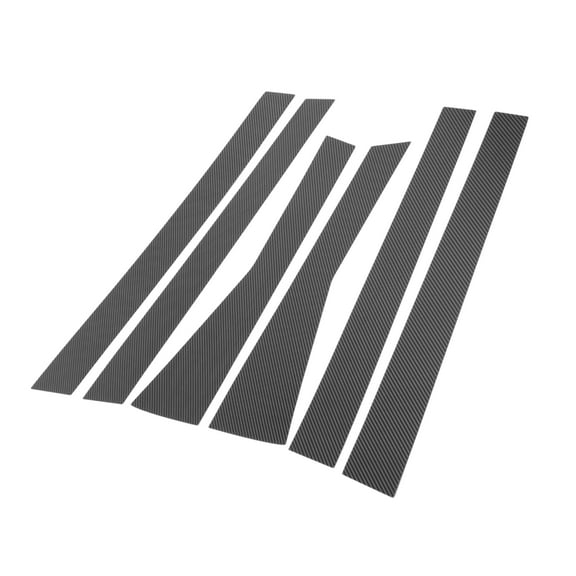6pcs Door Pillar Window Trim for Subaru Forester 2019-2023 Plastic Black Carbon Fiber