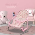 thumbnail image 4 of Dolls To Play Baby Doll Nursery Playset with Stroller, High Chair, Rocking Chair & Bed, Pink Floral Accessories Set, 4 of 8