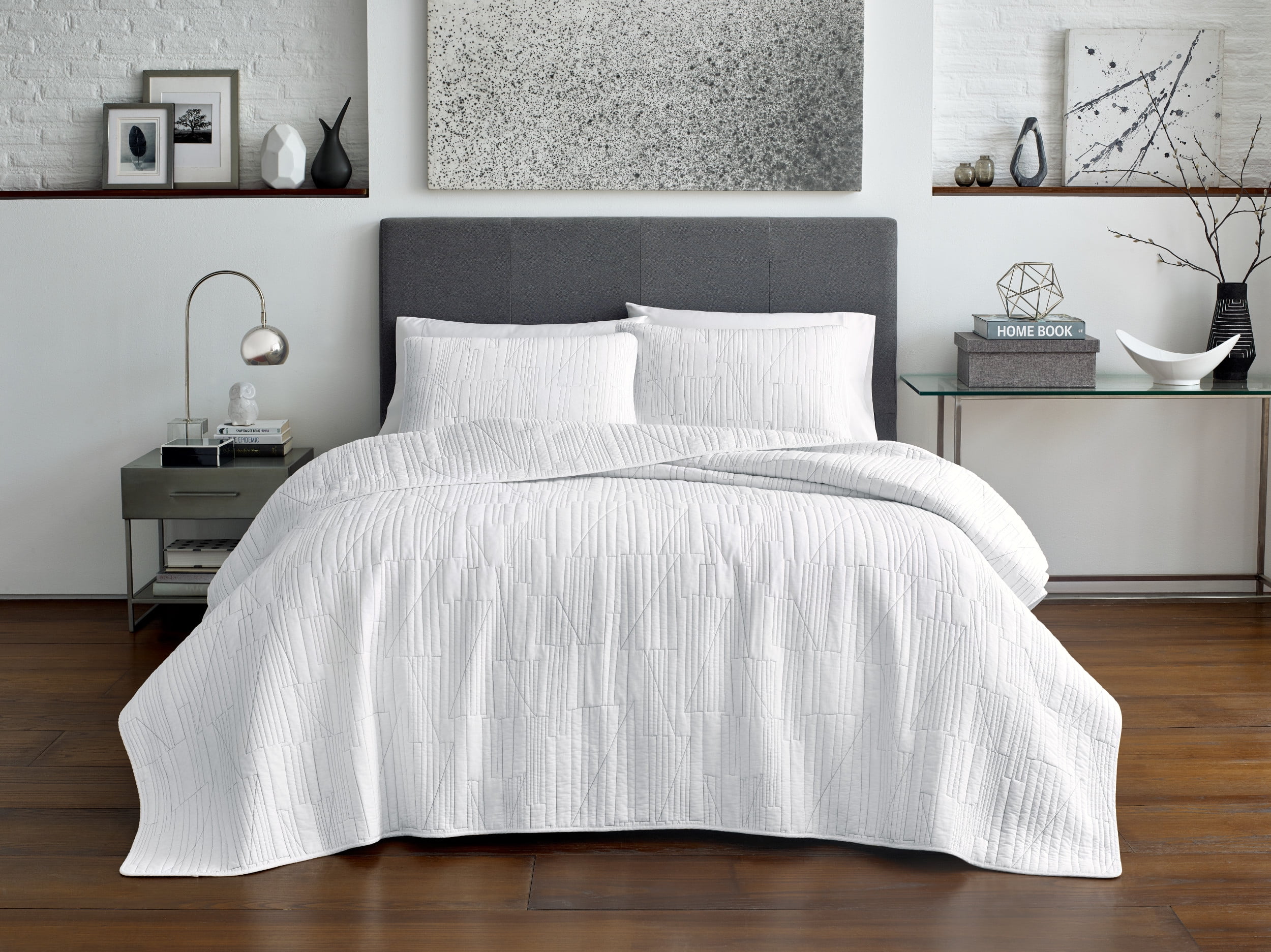 Tally White Quilt Set, Full/Queen