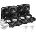 thumbnail image 2 of Moldes para cubitos de hielo de whisky, máquina para hacer cubitos de hielo con diamantes 3D, molde para hielo de silicona de calidad alimentaria con tapas y embudo,, 2 of 5