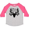 thumbnail image 3 of Inktastic Merry Christmas Reindeer Antlers with Ornaments Boys or Girls Toddler T-Shirt, 3 of 5