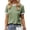 Army green, variant on Womens T Shirt Short Sleeve Crew Neck Basic Color Block Tee Tops