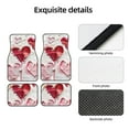 thumbnail image 4 of Fuzoiu Textured Heart Abstract Art Print Carpet Floor Mats for Car,Car Foot Mat Set,Universal Fit 4 Piece Mat Pad Set,Fits Most Cars Trucks Vans Sedans SUV Auto Carpet Mat Se, 4 of 7