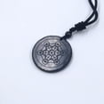 thumbnail image 3 of EMF Protection Shungite Metatron Cube Energy Necklace,Metatron Cube Necklace, 3 of 5