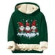 thumbnail image 2 of Sudadera con capucha para hombre, informal, a la moda, con estampado navideño, de manga larga y bolsillo, de poliéster, 2 of 5