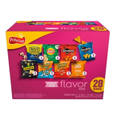 Frito-Lay Flavor Mix Variety Pack Snack Chips, 28 Count Multipack